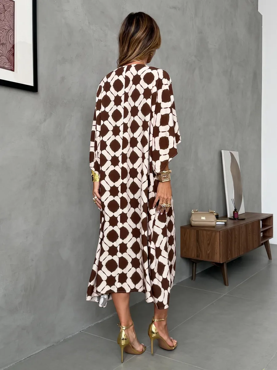 Бежевое летнее легкое платье повседневное домашнее