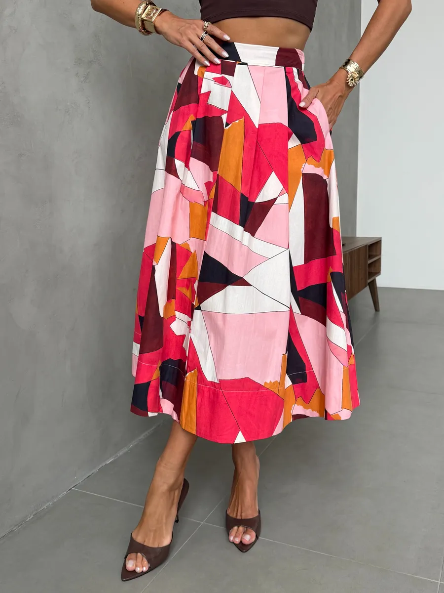 Коричневая юбка