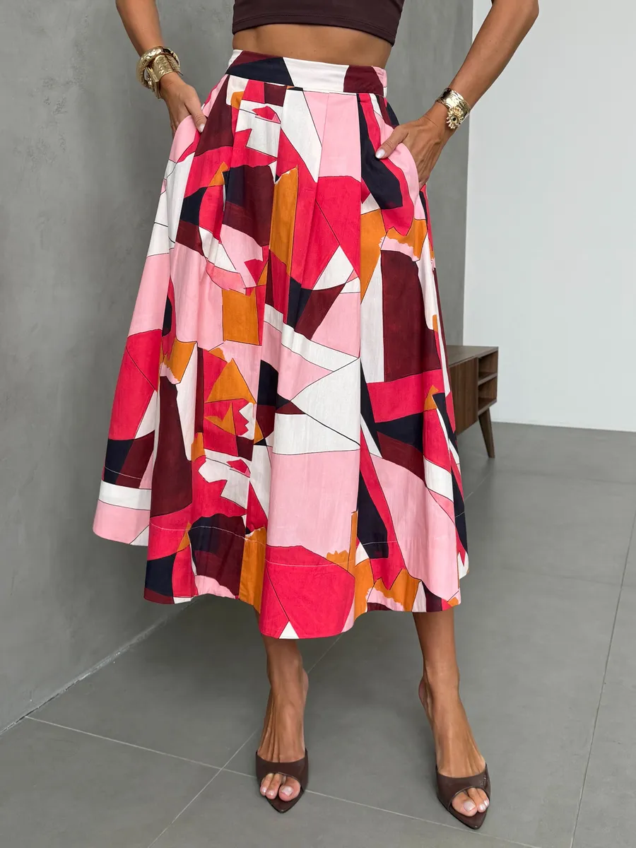 Коричневая юбка