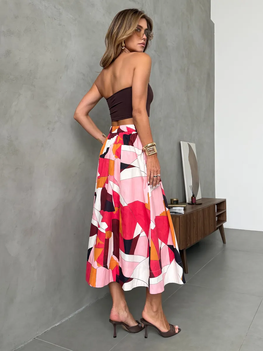 Коричневая юбка