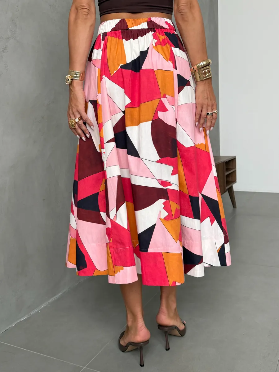 Коричневая юбка