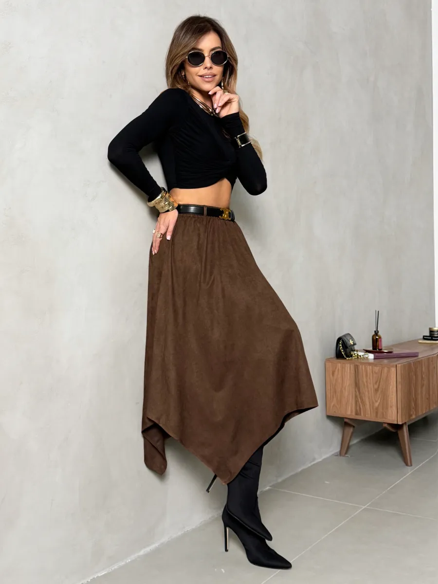 Юбка длинная на осень