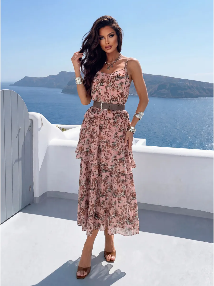 Летнее платье сарафан праздничное повседневное миди