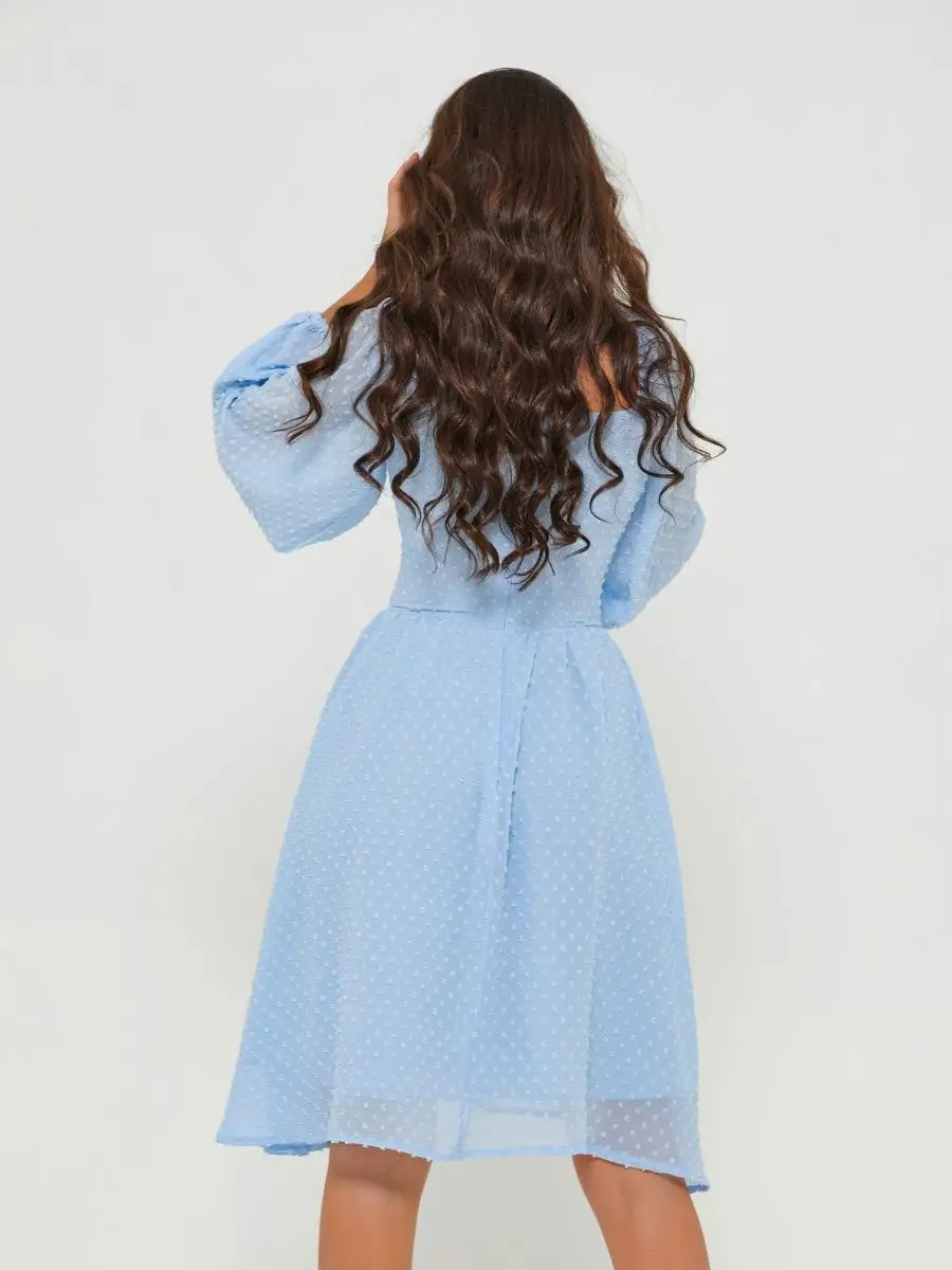 Голубое платье вечернее нарядное