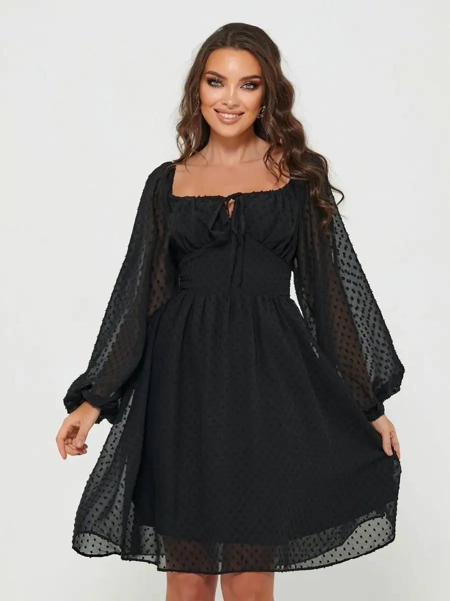 Черное платье вечернее нарядное