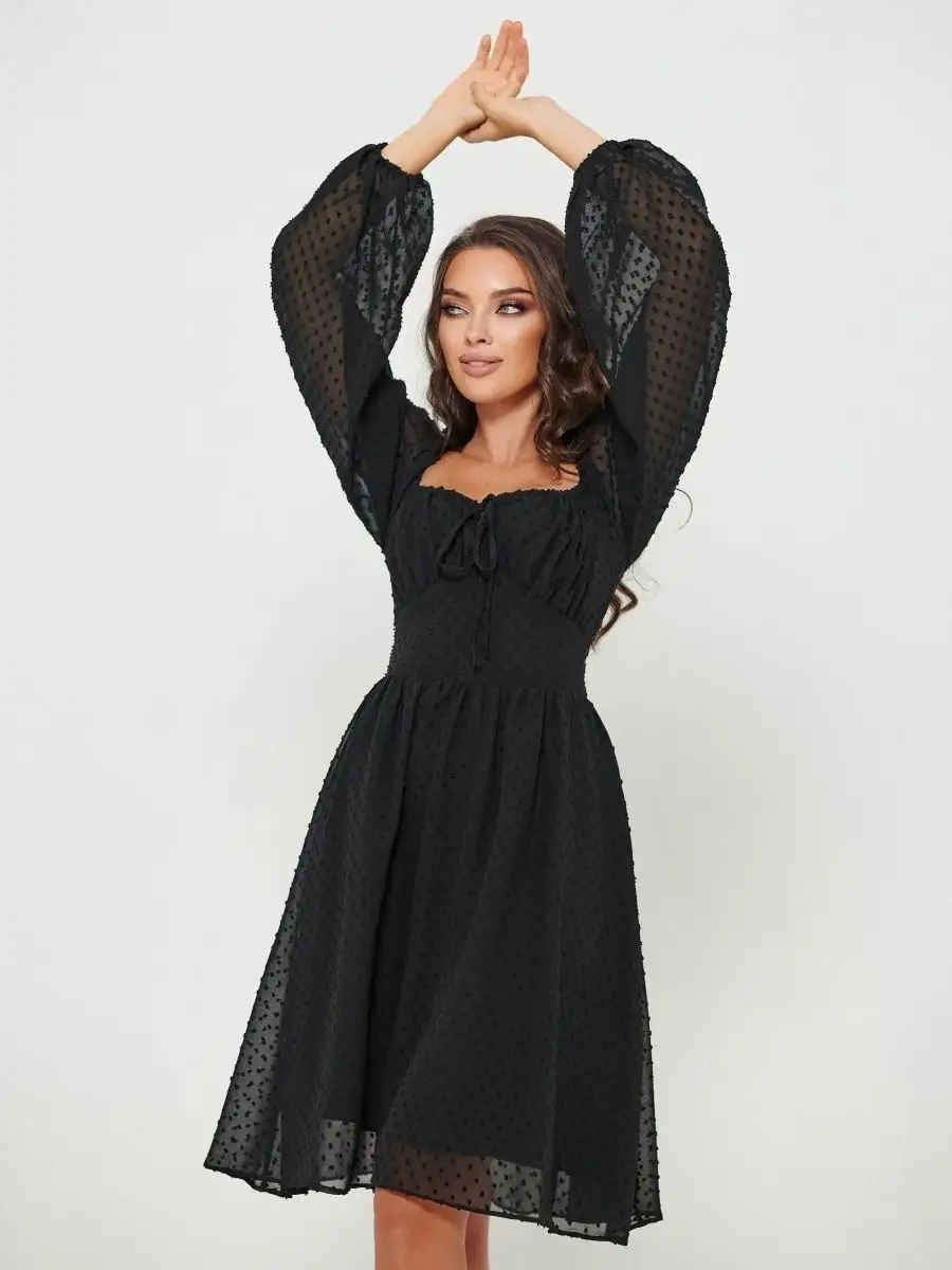 Черное платье вечернее нарядное