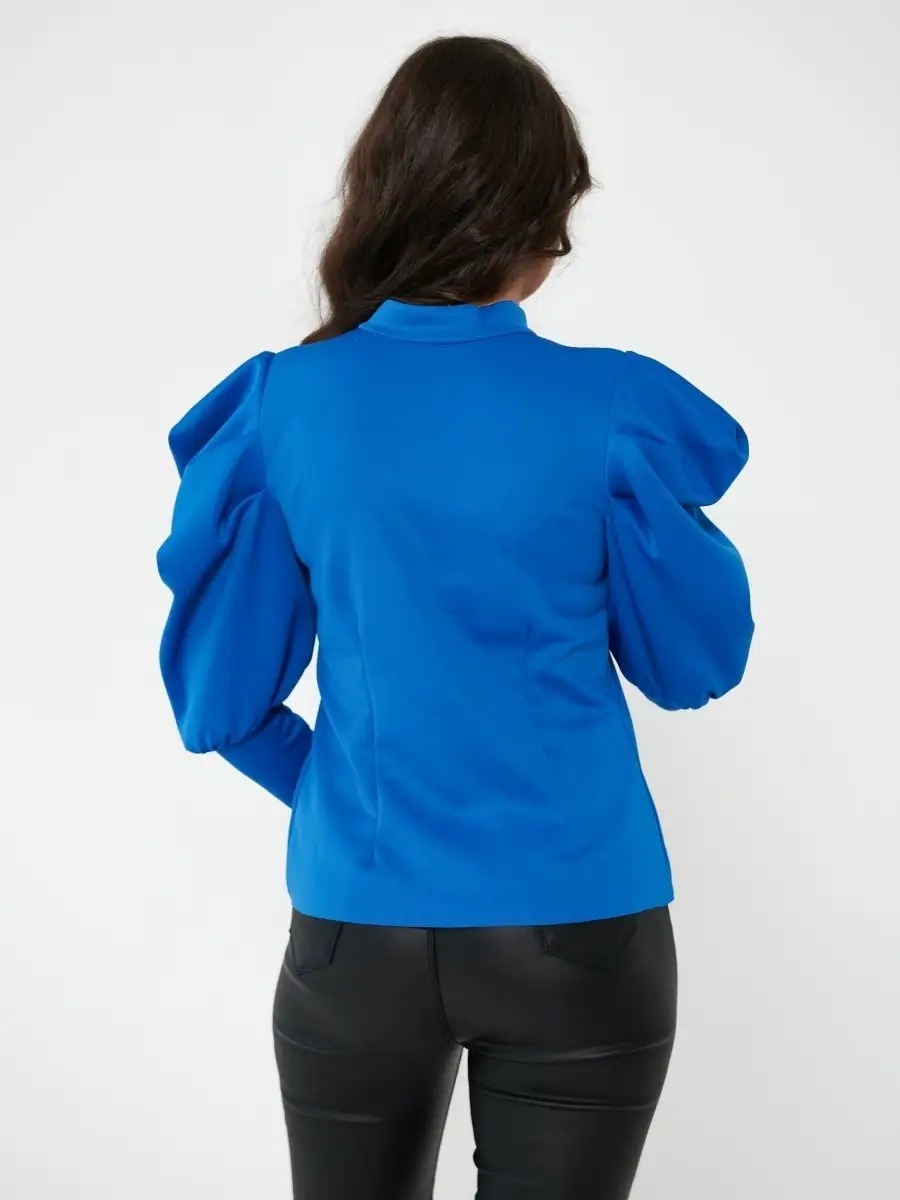 Синяя кофта женская с длинным рукавом