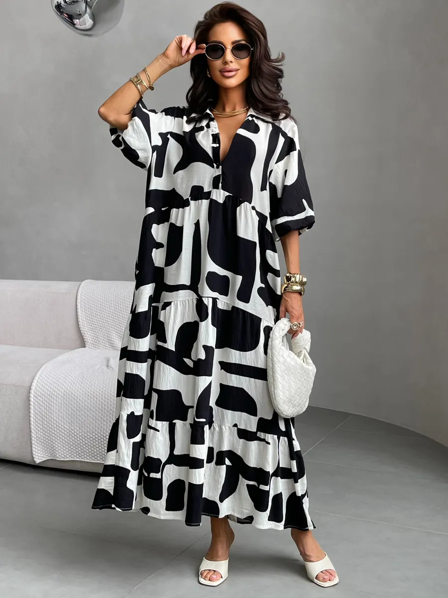 Черное платье летнее повседневное