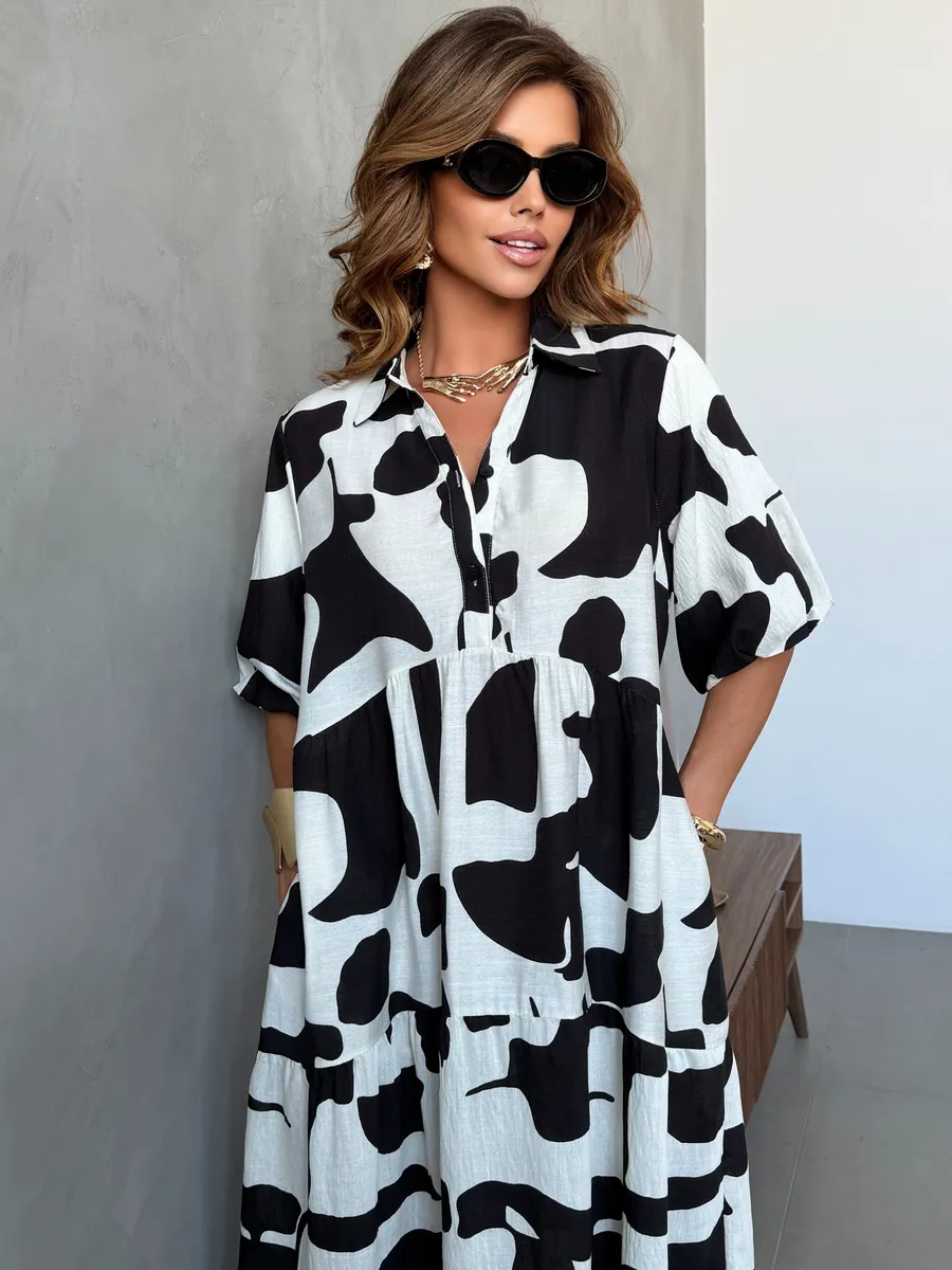 Черное платье летнее повседневное