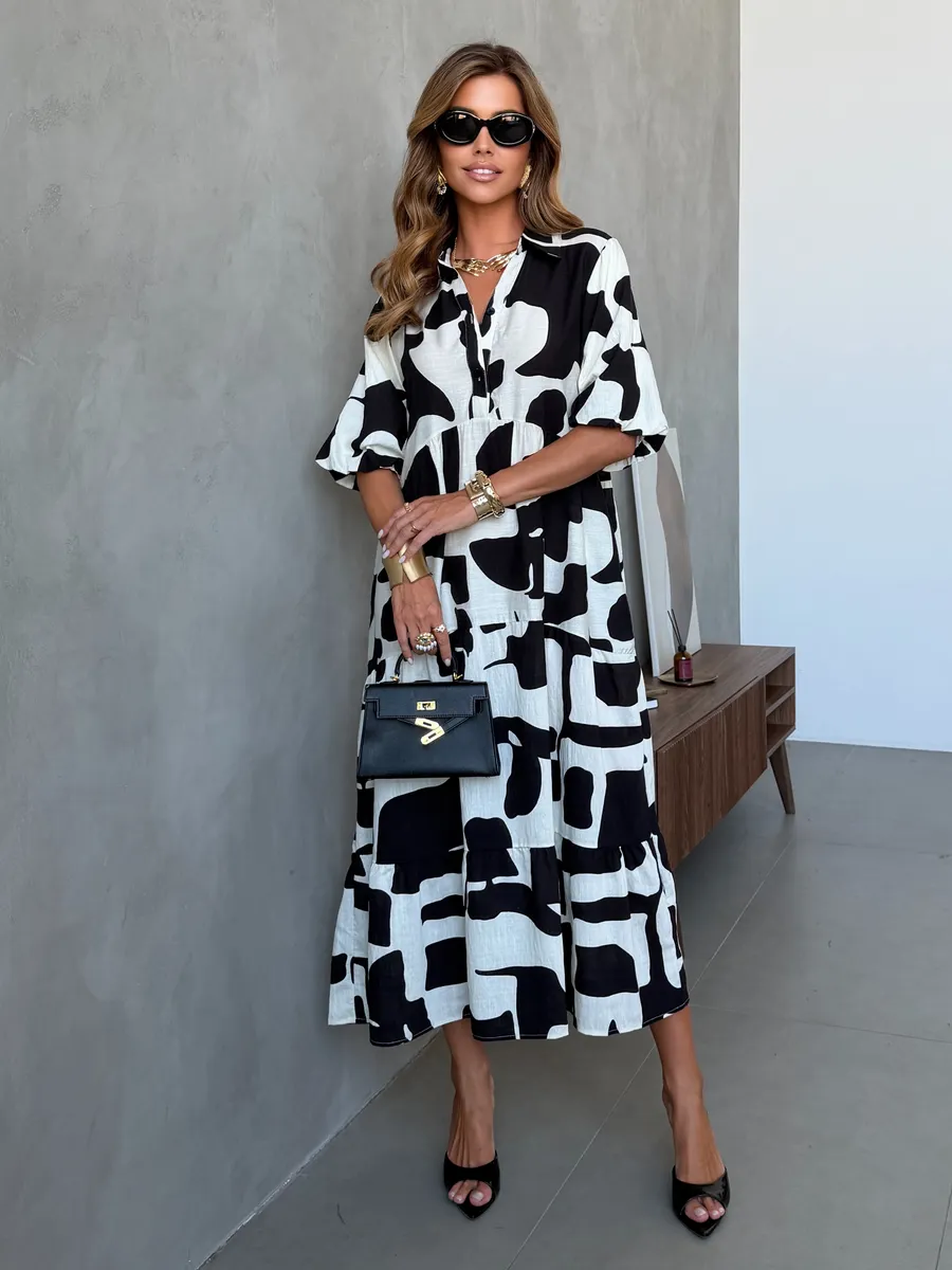 Черное платье летнее повседневное