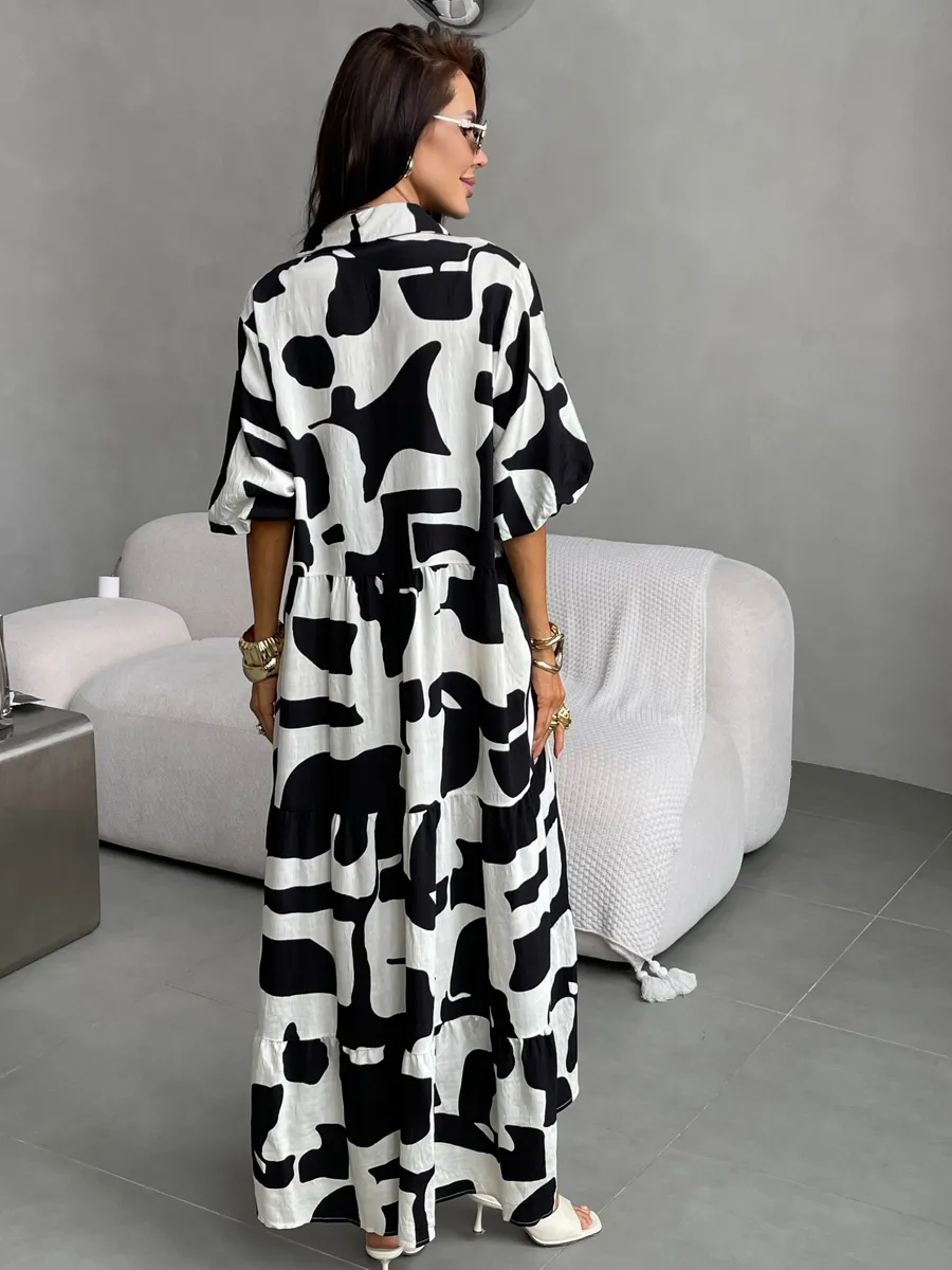 Черное платье летнее повседневное