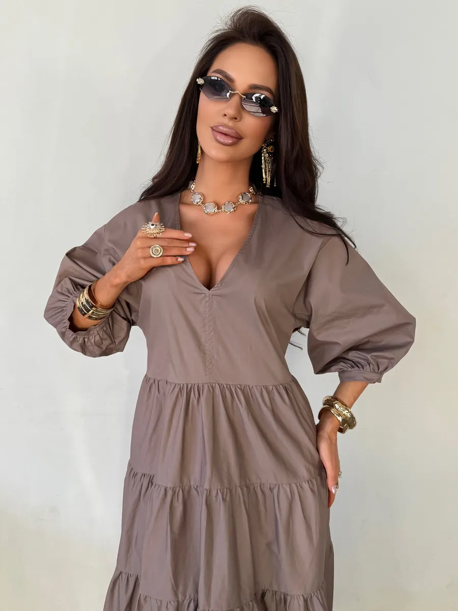 Летнее длинное платье бохо больших размеров