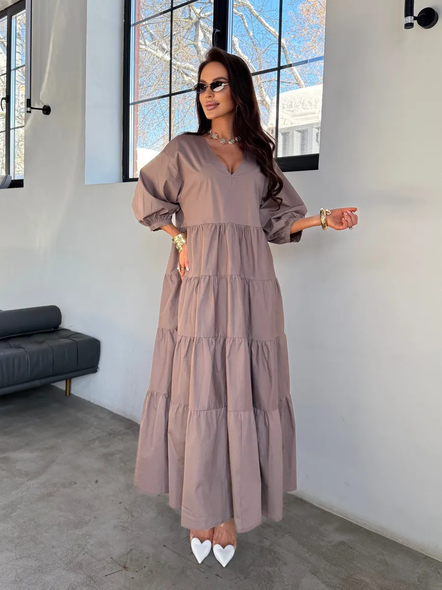 Летнее длинное платье бохо больших размеров