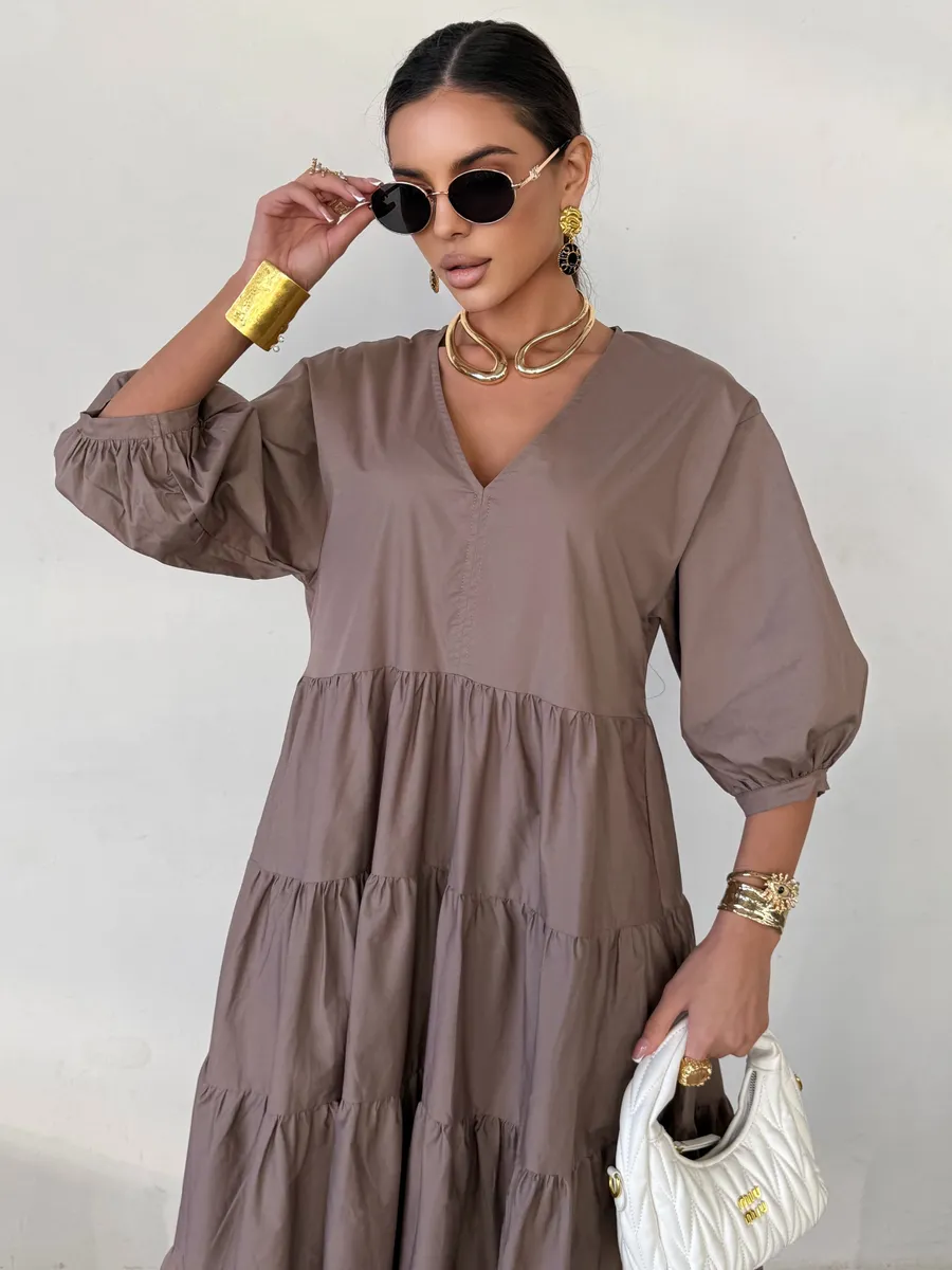 Летнее длинное платье бохо больших размеров