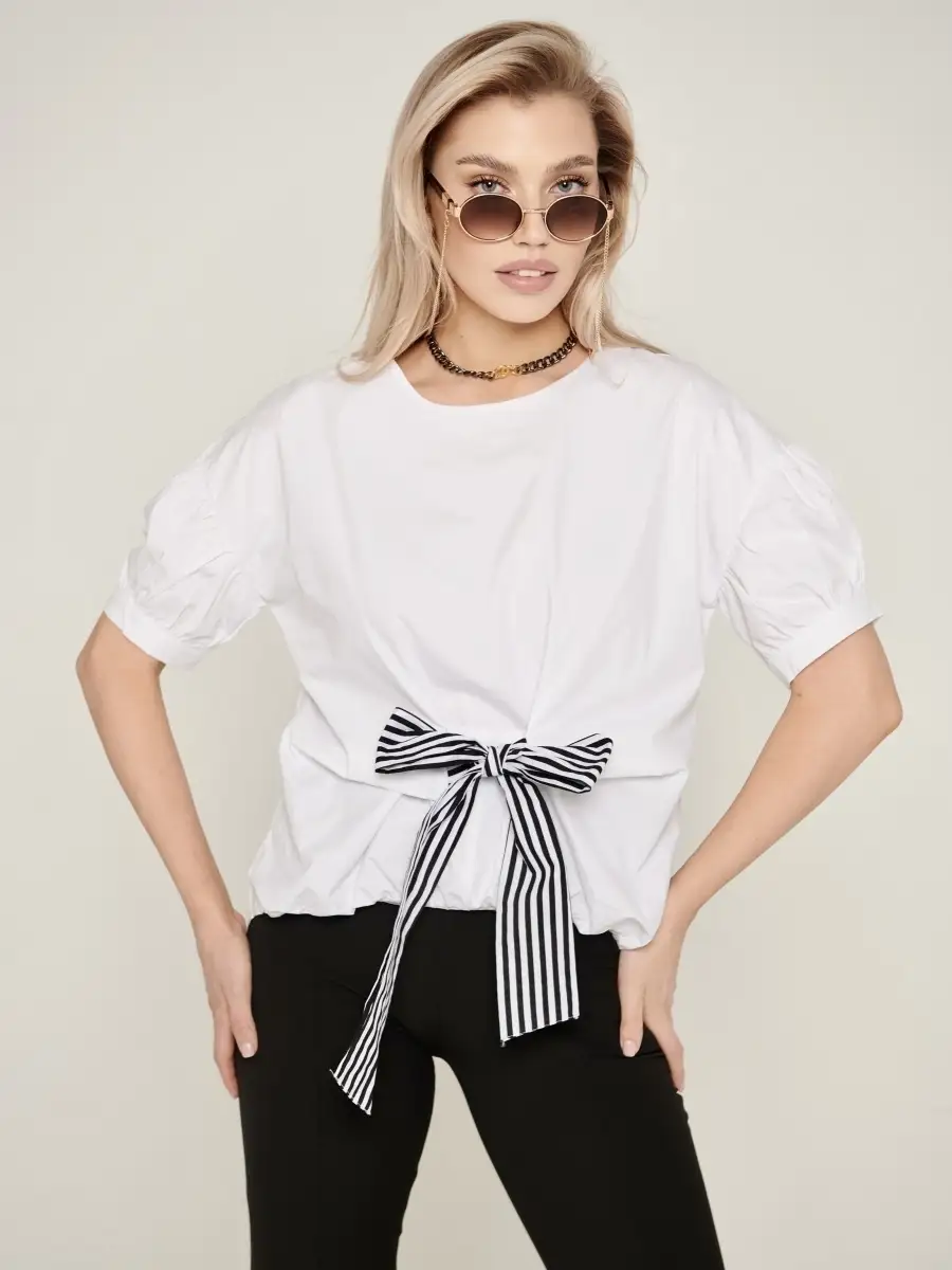 Блузка женская хлопковая праздничная