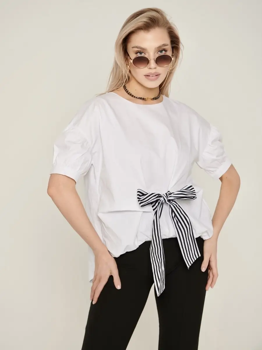 Блузка женская хлопковая праздничная