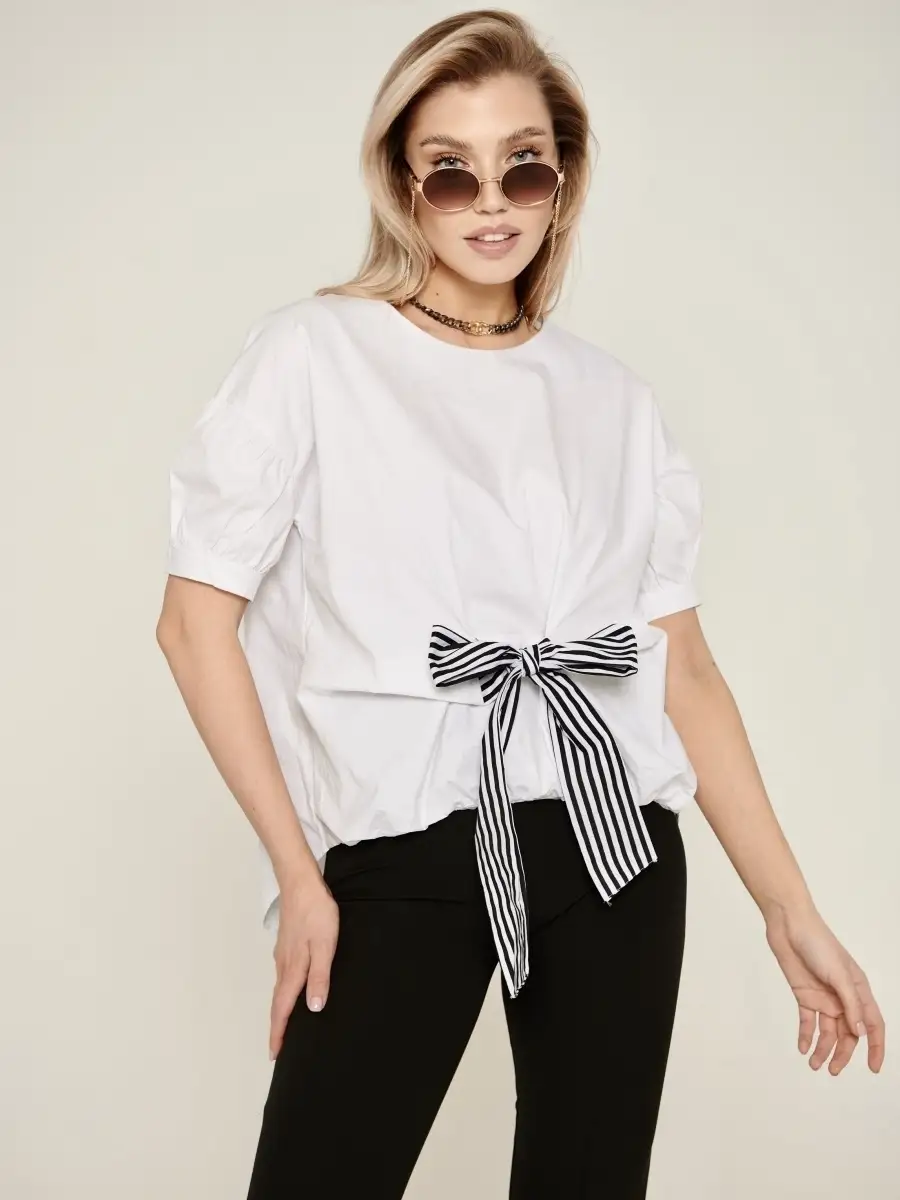 Блузка женская хлопковая праздничная