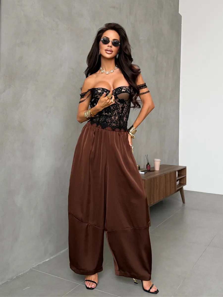 Летние широкие брюки палаццо