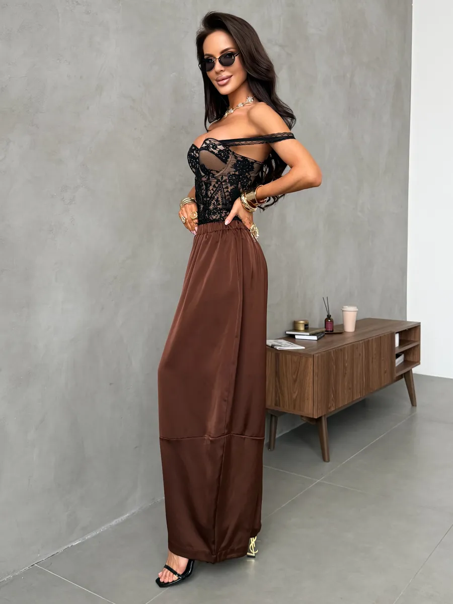 Летние широкие брюки палаццо