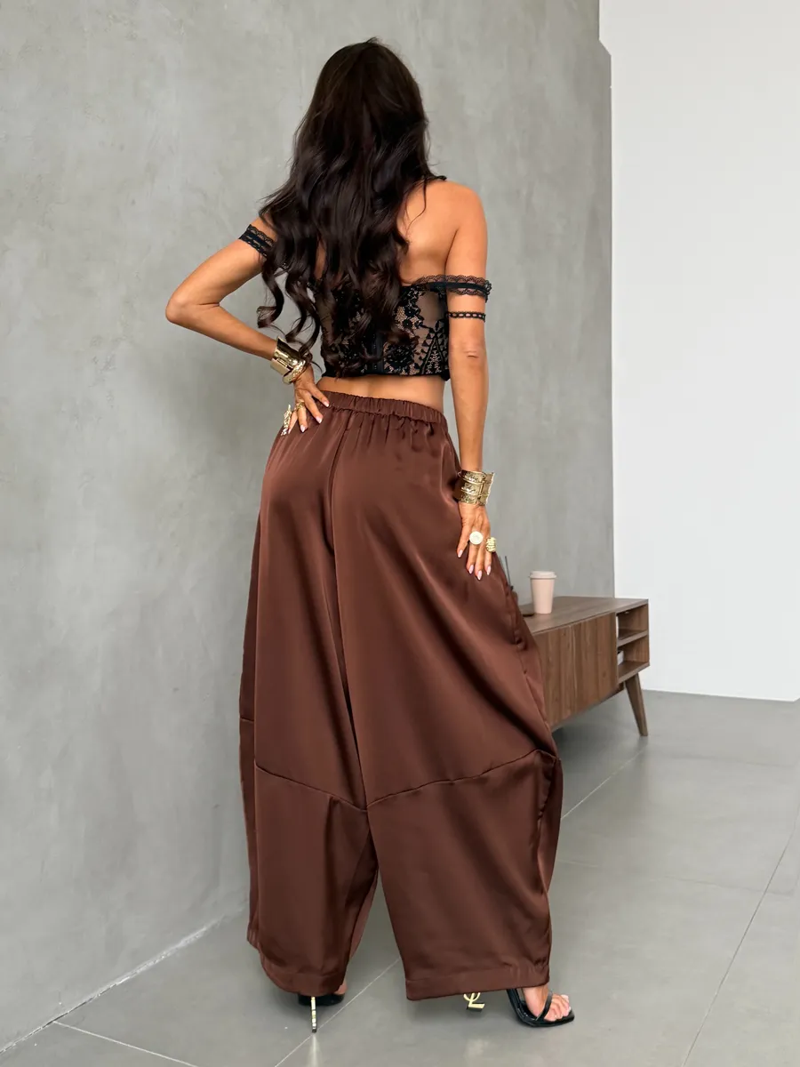 Летние широкие брюки палаццо