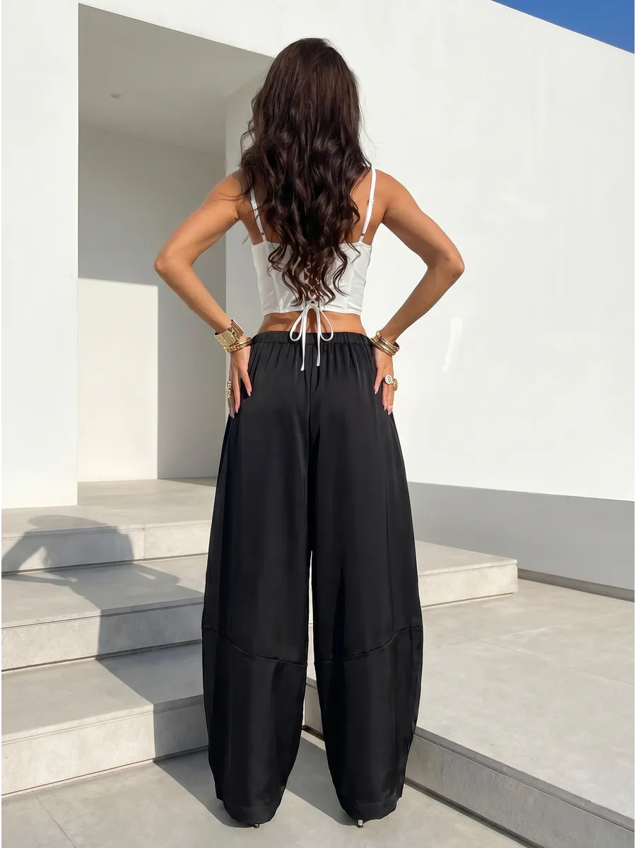 Летние широкие брюки палаццо