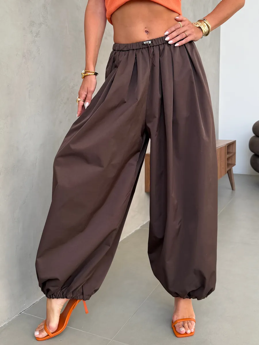 Летние широкие брюки алладины шаровары на резинке