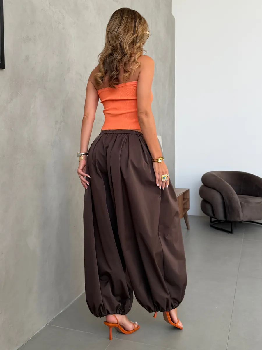 Летние широкие брюки алладины шаровары на резинке