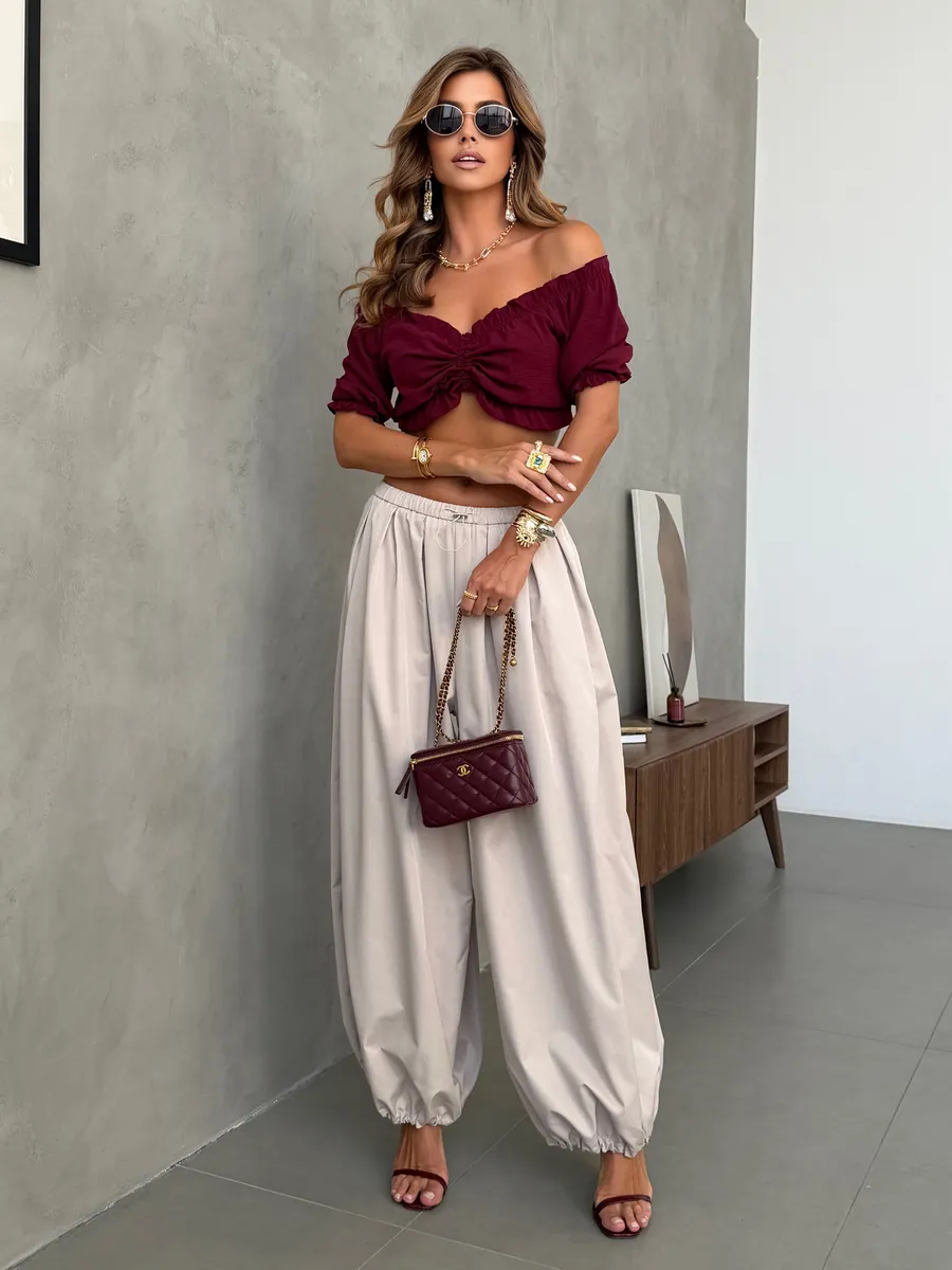 Летние широкие брюки алладины шаровары на резинке