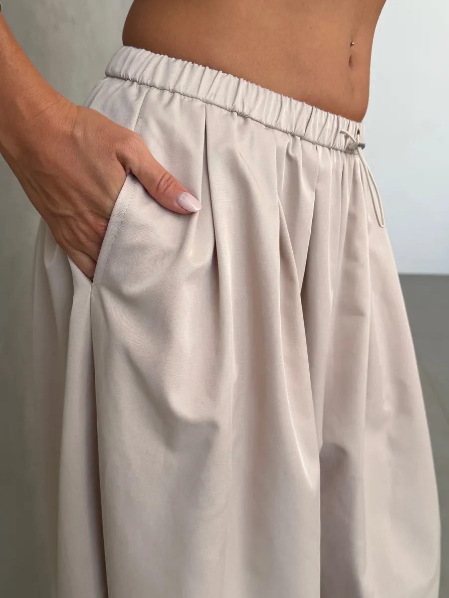 Летние широкие брюки алладины шаровары на резинке