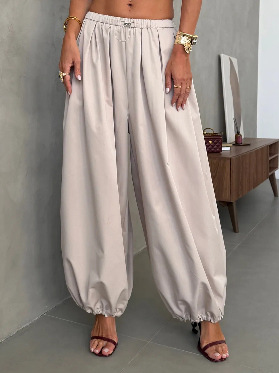 Летние широкие брюки алладины шаровары на резинке