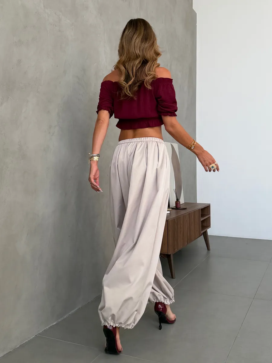 Летние широкие брюки алладины шаровары на резинке