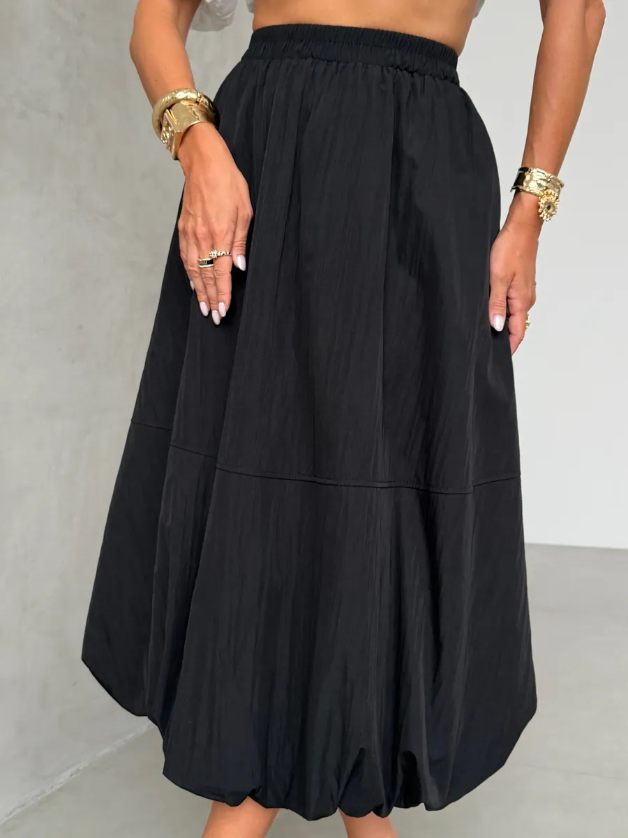 Длинная летняя юбка баллон миди