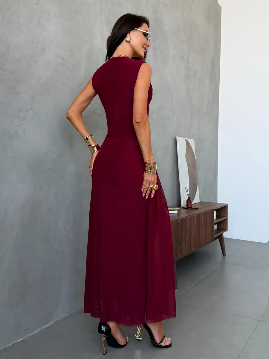 Фиолетовое праздничное вечернее платье на выпускной