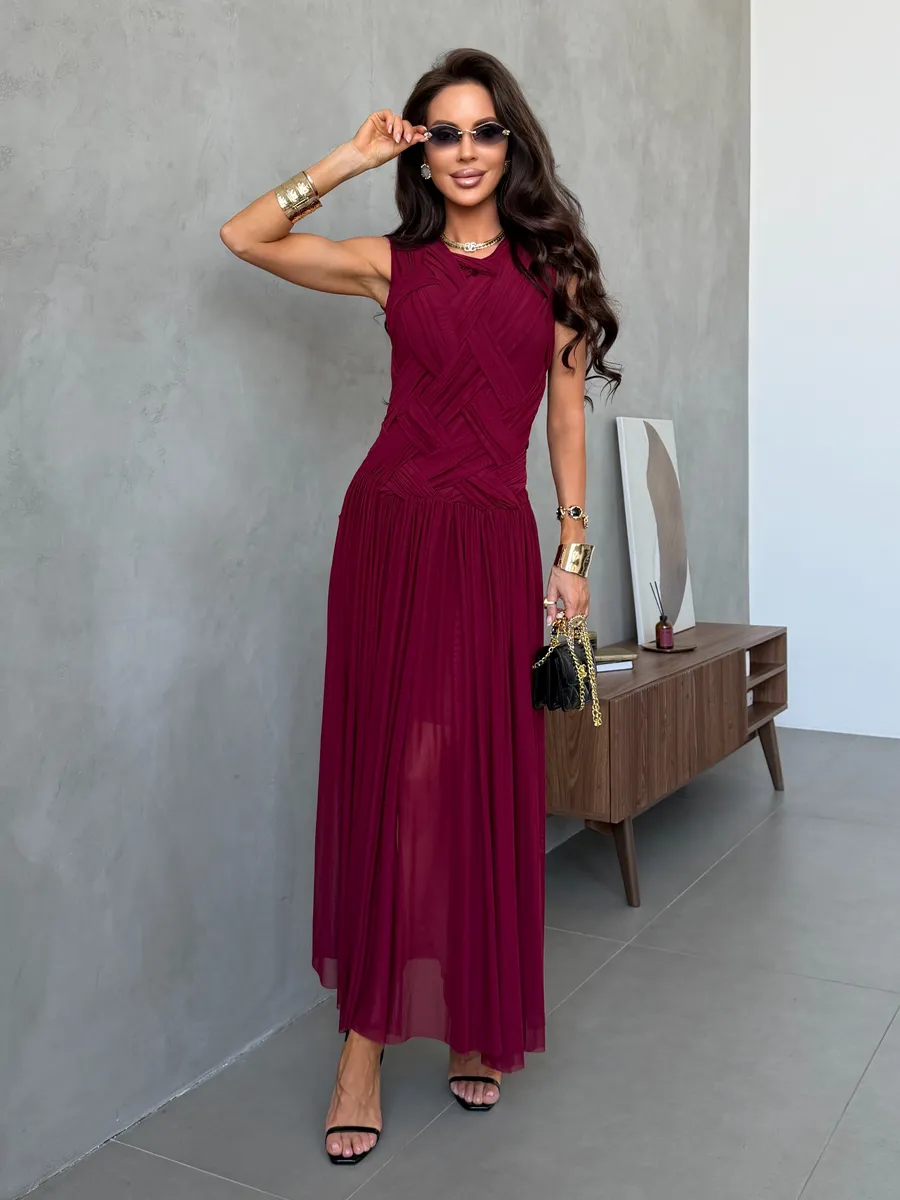 Фиолетовое праздничное вечернее платье на выпускной