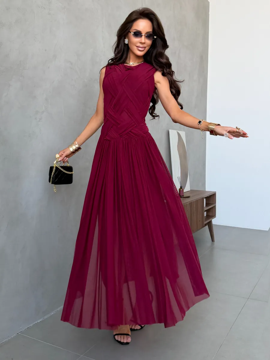 Фиолетовое праздничное вечернее платье на выпускной