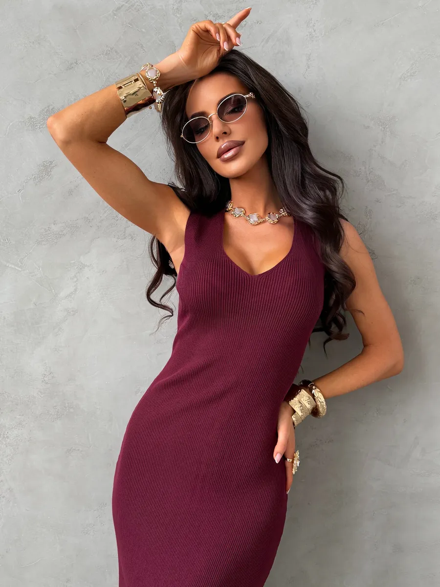 Фиолетовый костюм трикотажный праздничный двойка