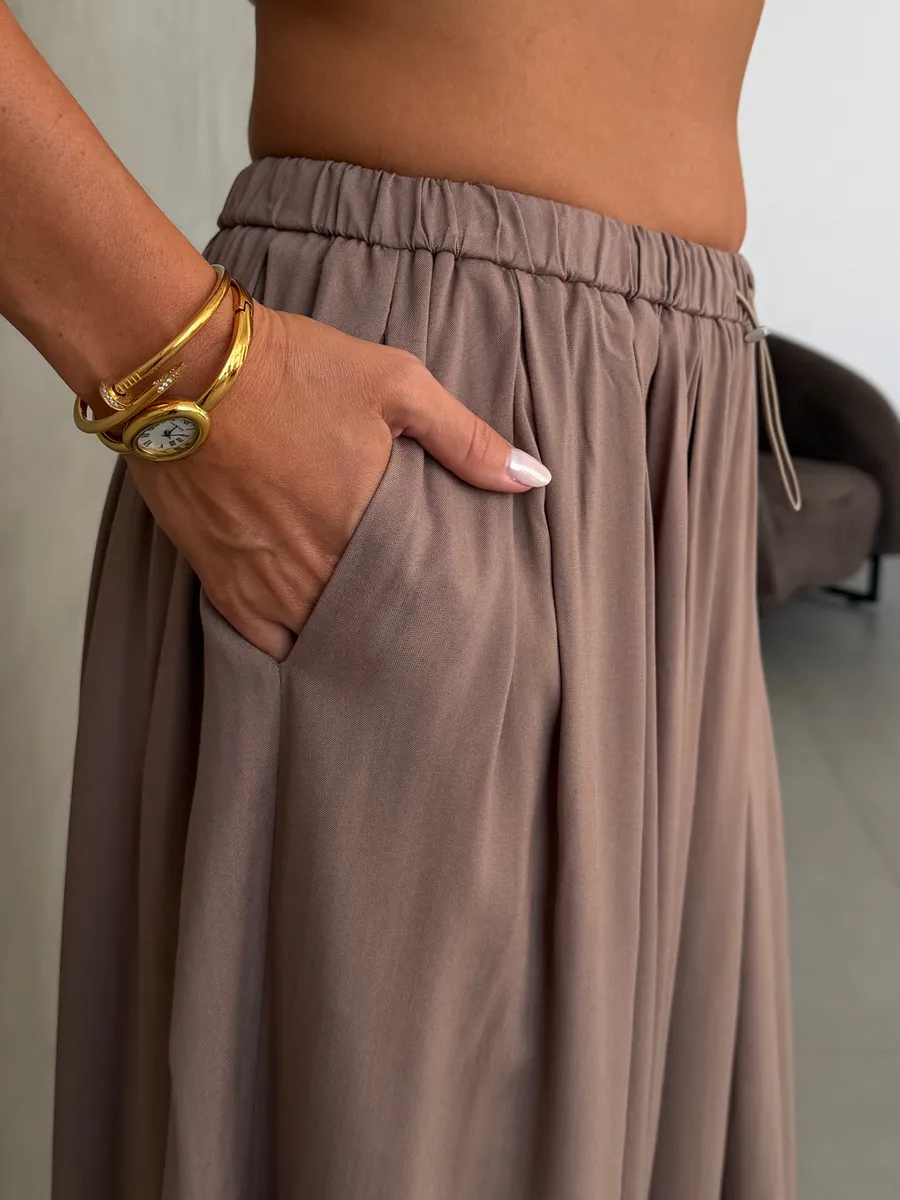 Летние легкие брюки алладины на резинке