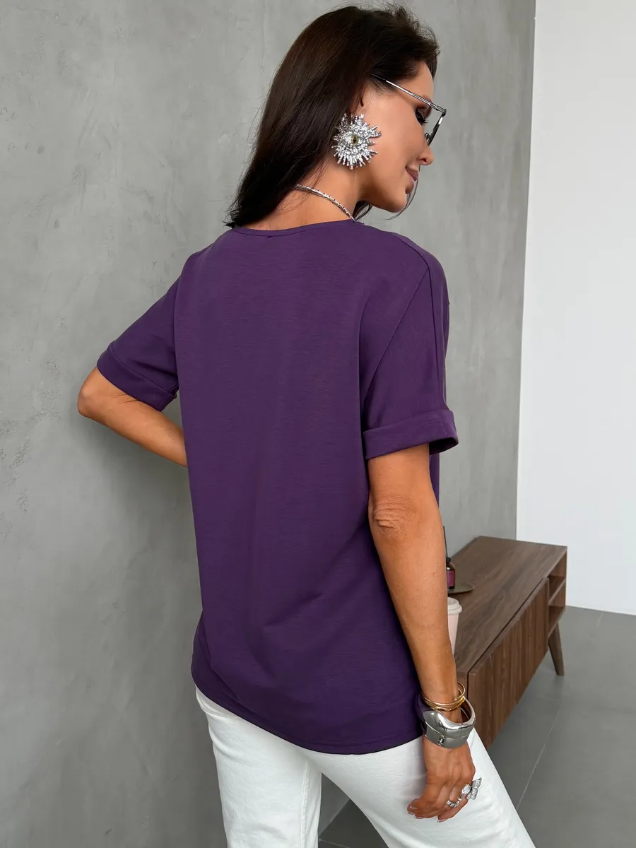 Нарядная кофта больших размеров со стразами