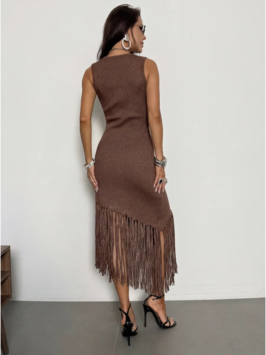 Коричневое платье праздничное вечернее