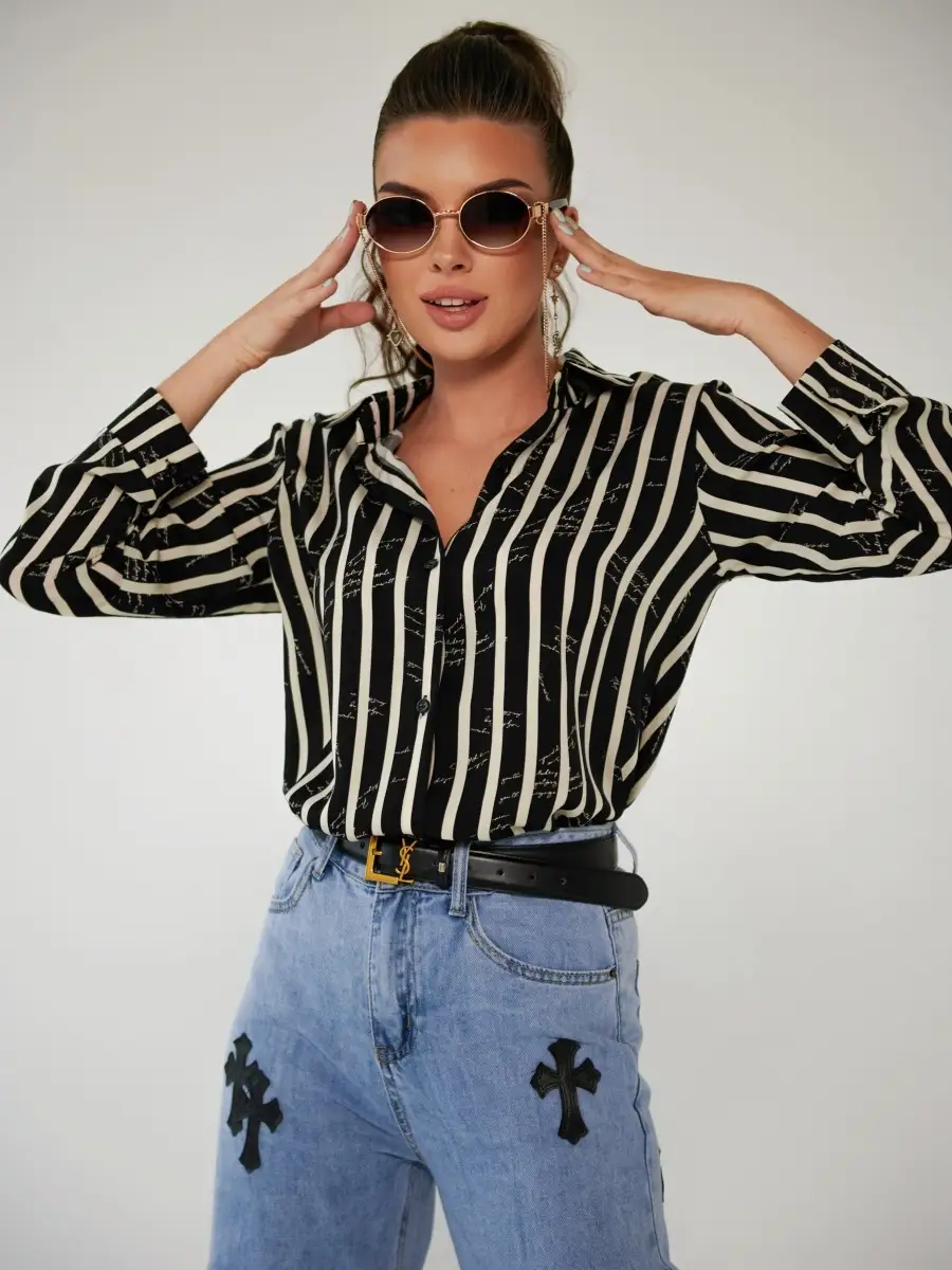 Черная блузка