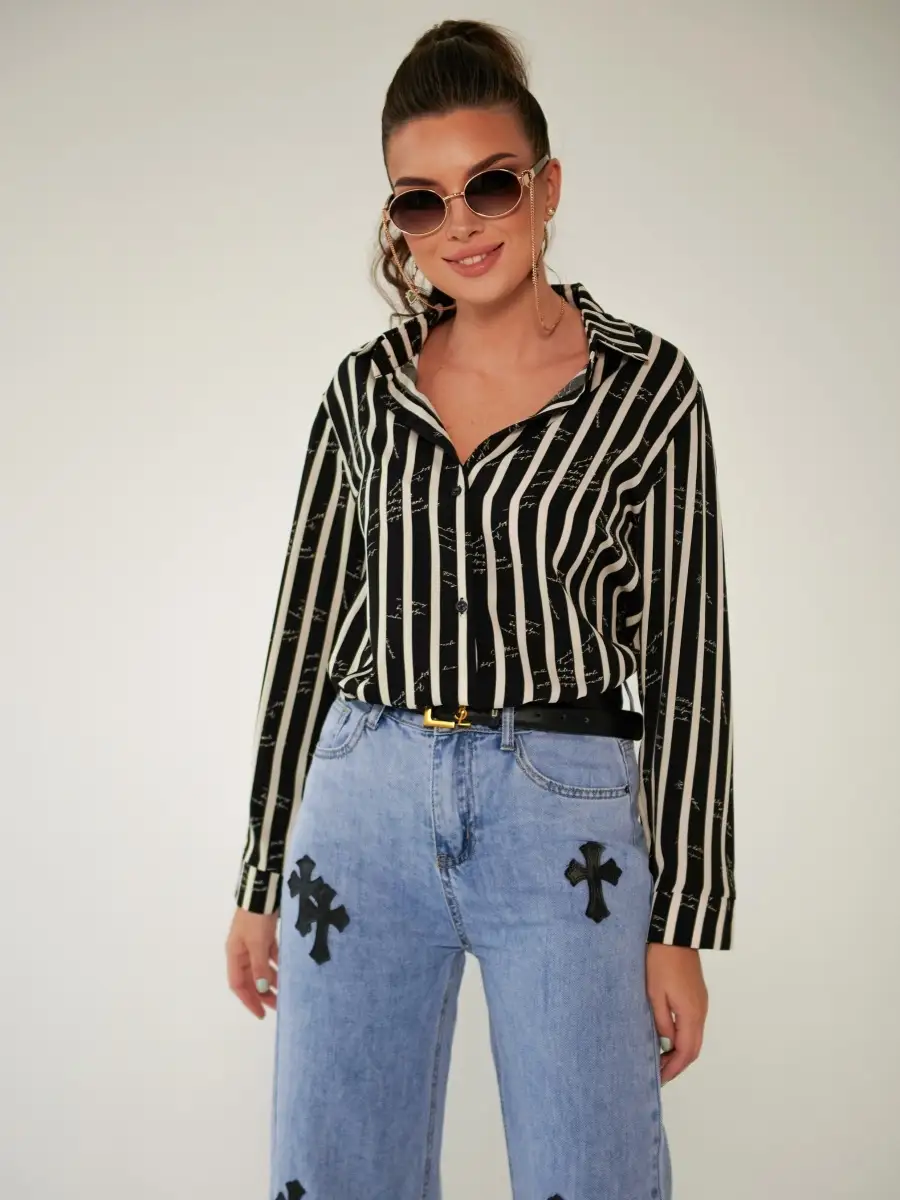 Черная блузка