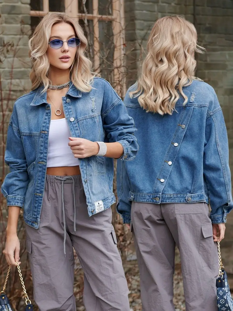 Куртка джинсовая оверсайз