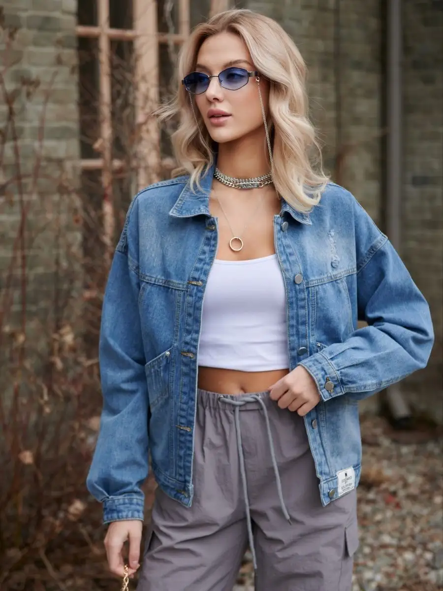 Куртка джинсовая оверсайз