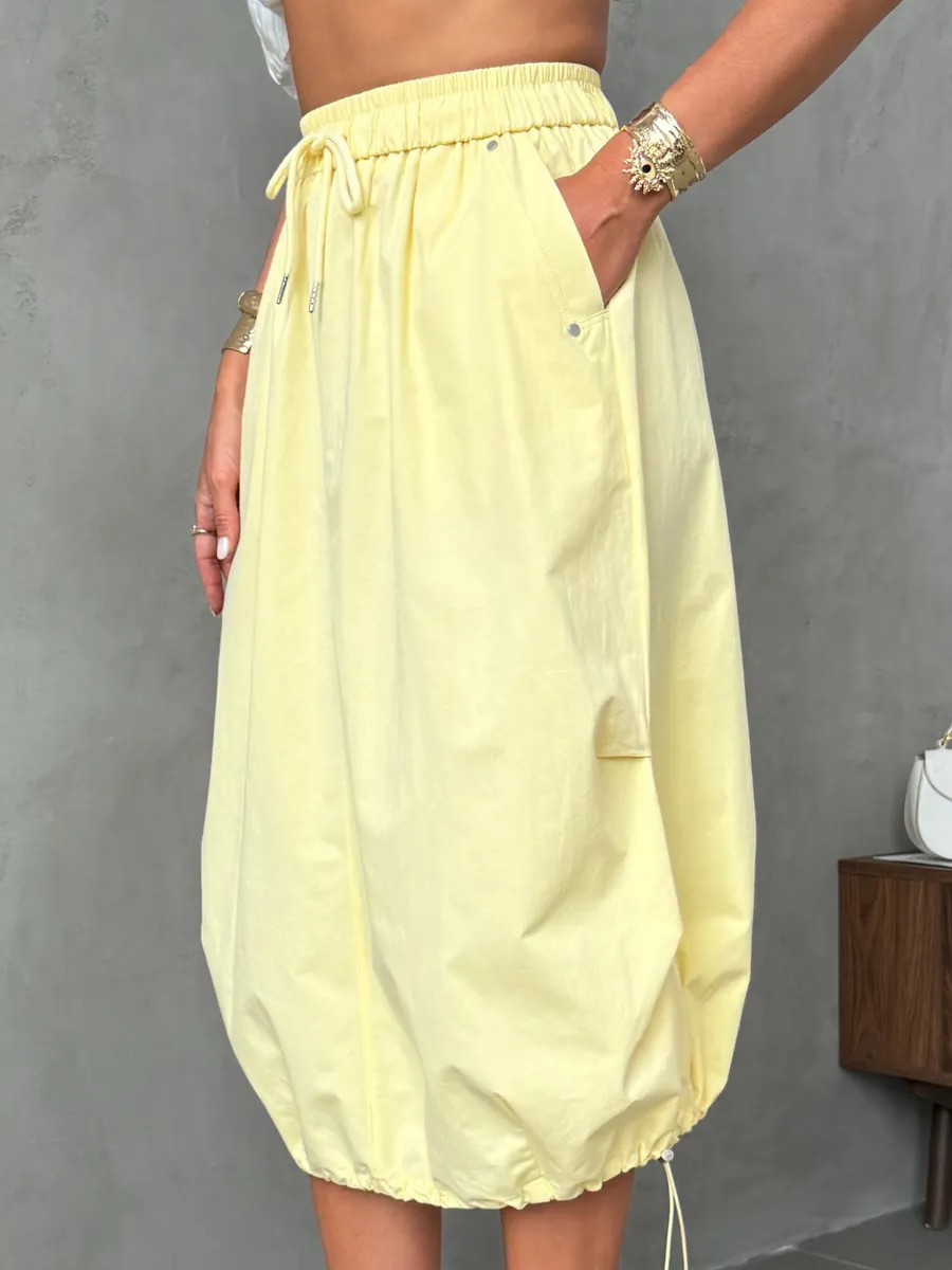 Длинная летняя юбка миди