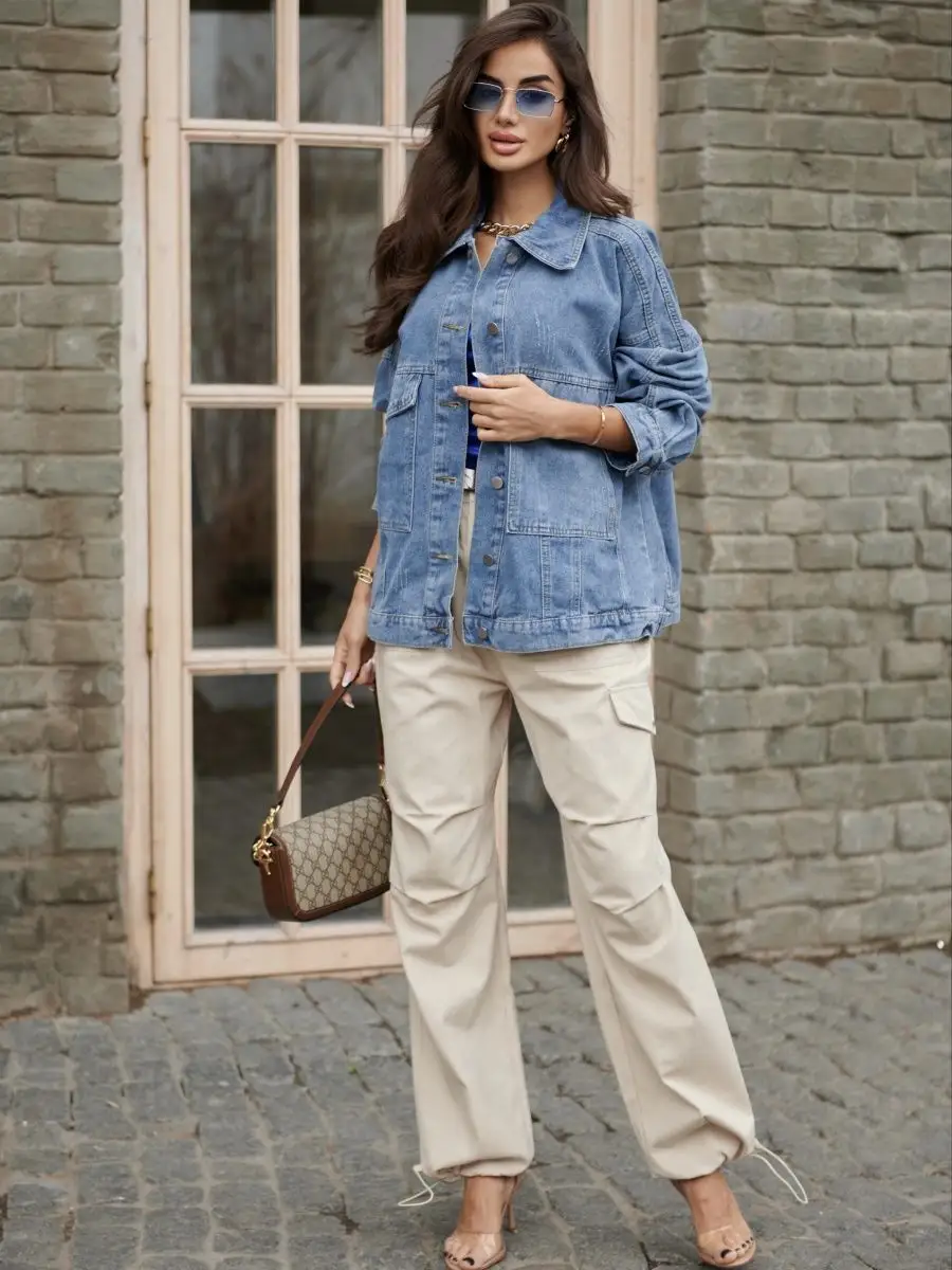 Куртка джинсовая оверсайз