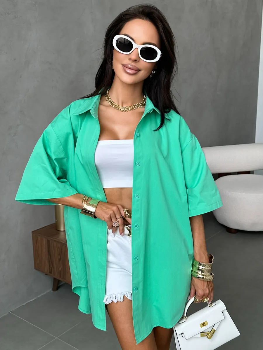 Рубашка оверсайз удлиненная