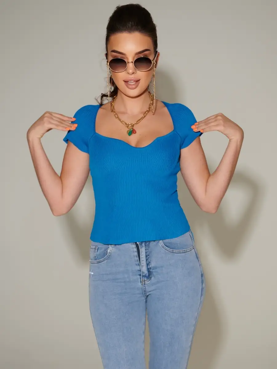 Блузка женская с коротким рукавом офисная школьная нарядная