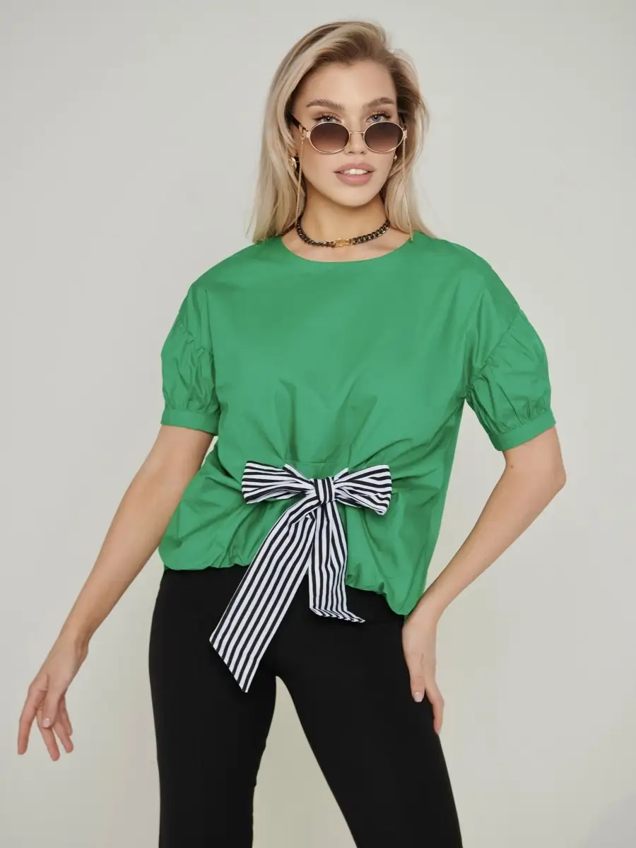 Блузка женская хлопковая праздничная