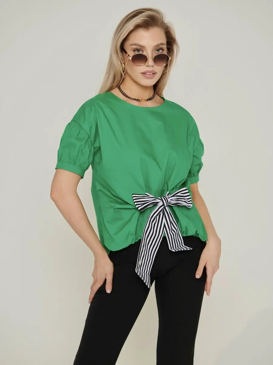 Блузка женская хлопковая праздничная