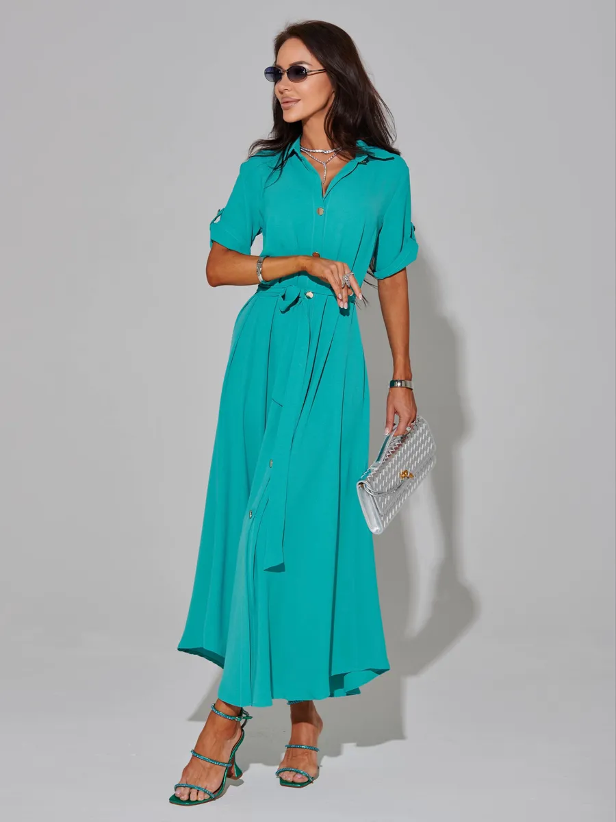 Длинное летнее платье повседневное